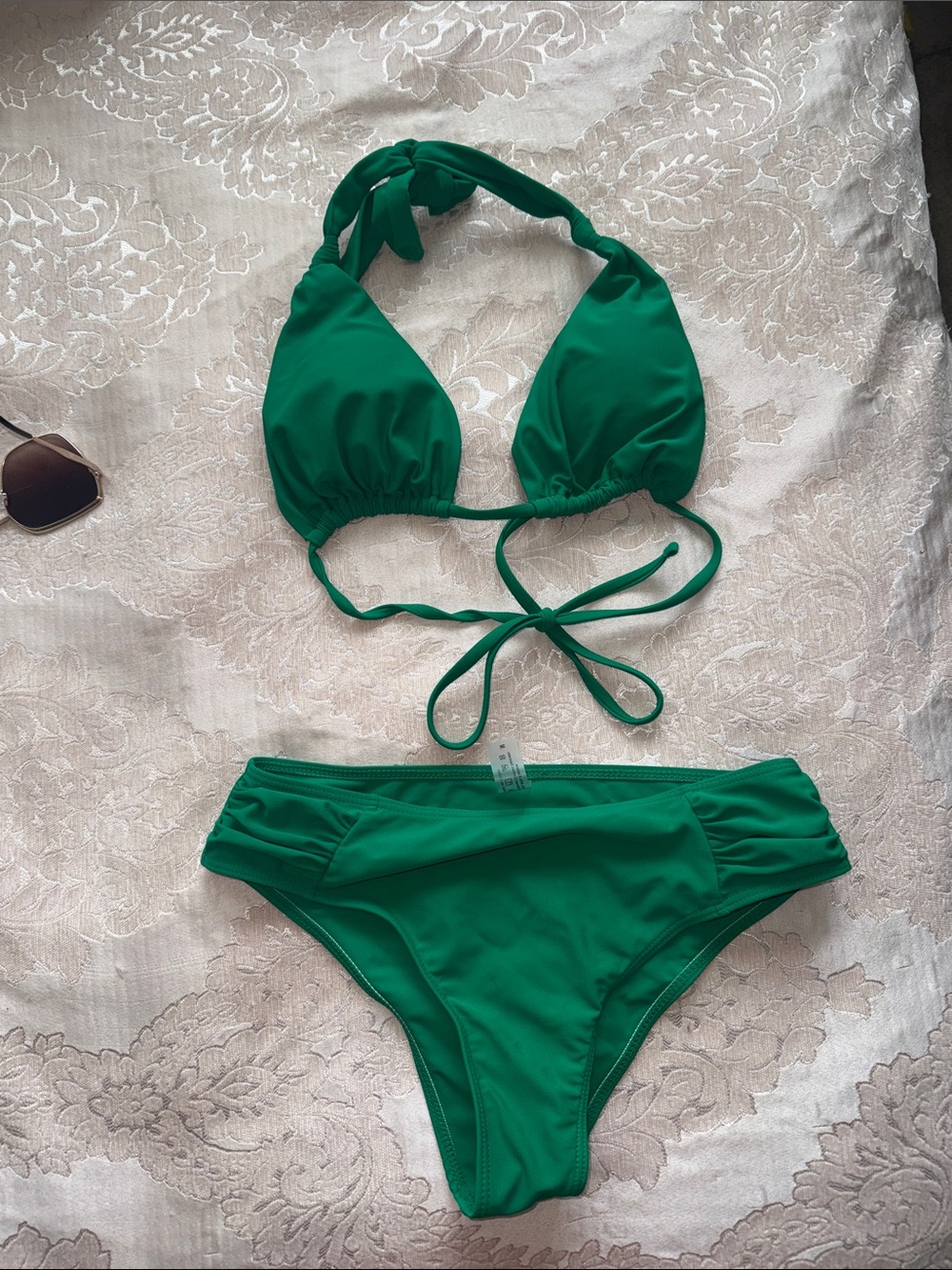 Green Two-Piece Bikini Set